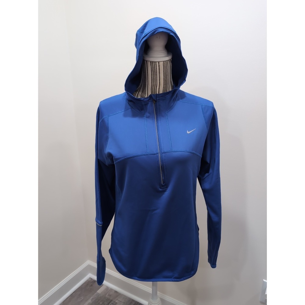 Nike Dri-FIT Running Pullover Hoodie Game Royal Blue Women's Size Medium